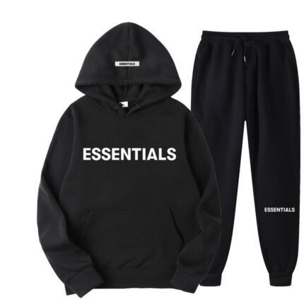 Essential Spring Tracksuit-Black