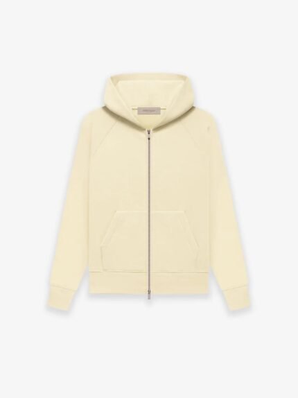 Essentials Fw22 Kids Fullzip Canary Hoodie